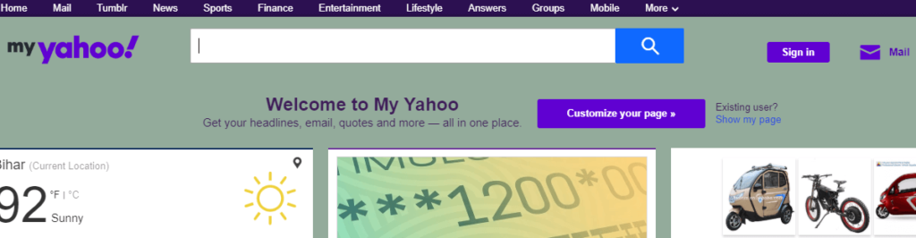 My Yahoo Homepage - 5 of 15 igHome alternatives