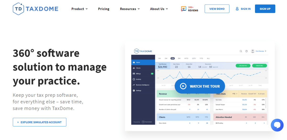 TaxDome - Best Small Business CRM Software