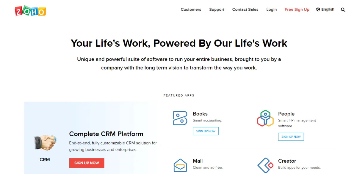Zoho CRM - Best for Small Business
