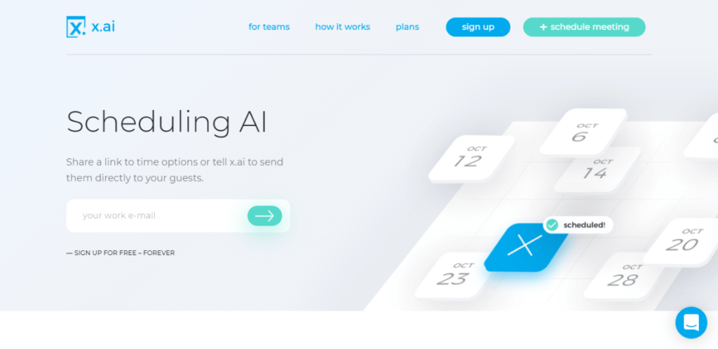 x-ai - calendly alternative for instant meeting scheduling