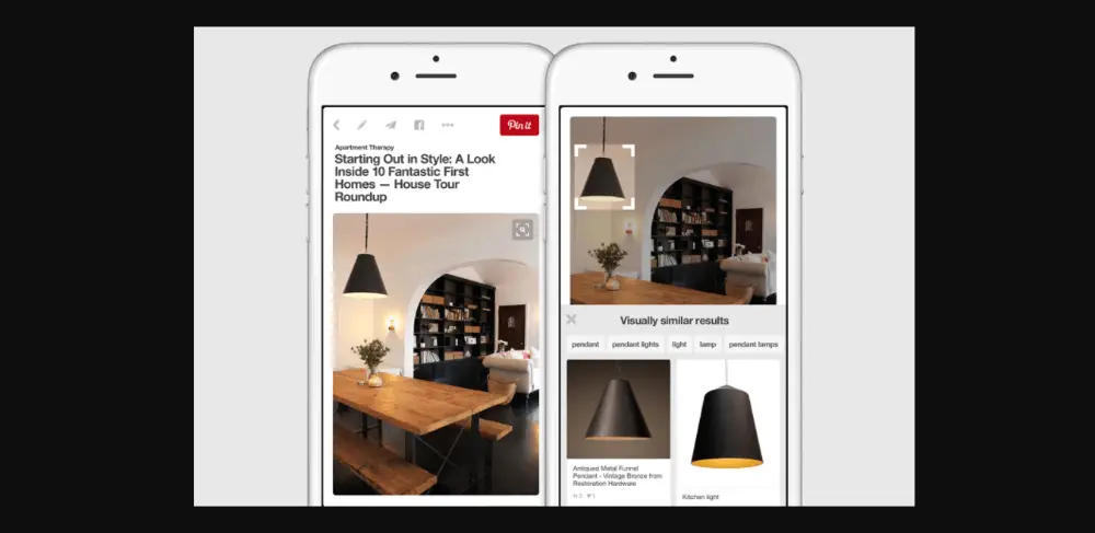 Pinterest Visual Search Tool - most accurate reverse image search