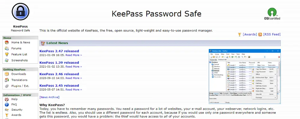 KeePass- - LastPass alternatives open source - best password manager
