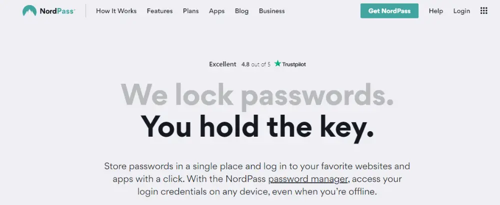 NordPass - LastPass alternatives - best password manager