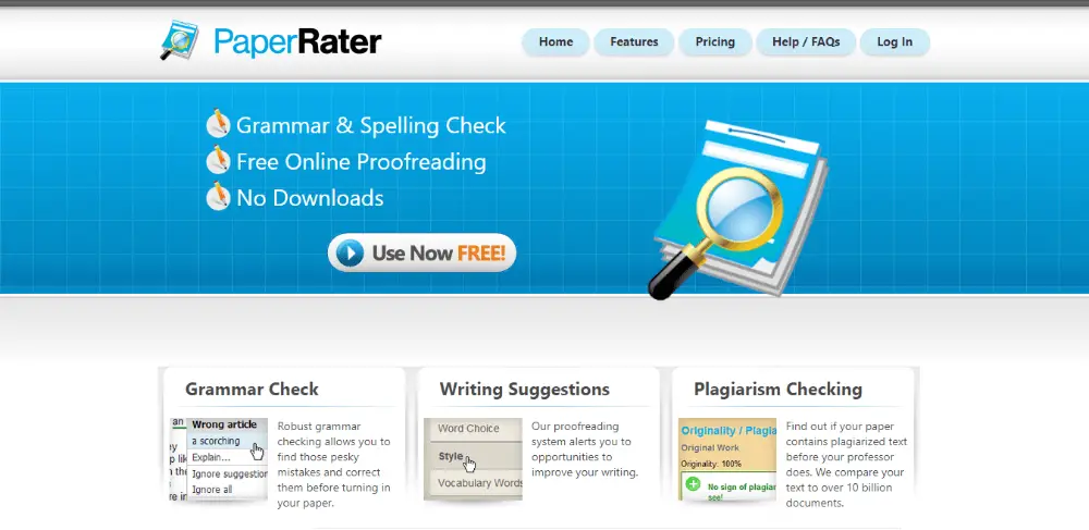 PaperRater - Grammarly Alternatives Free
