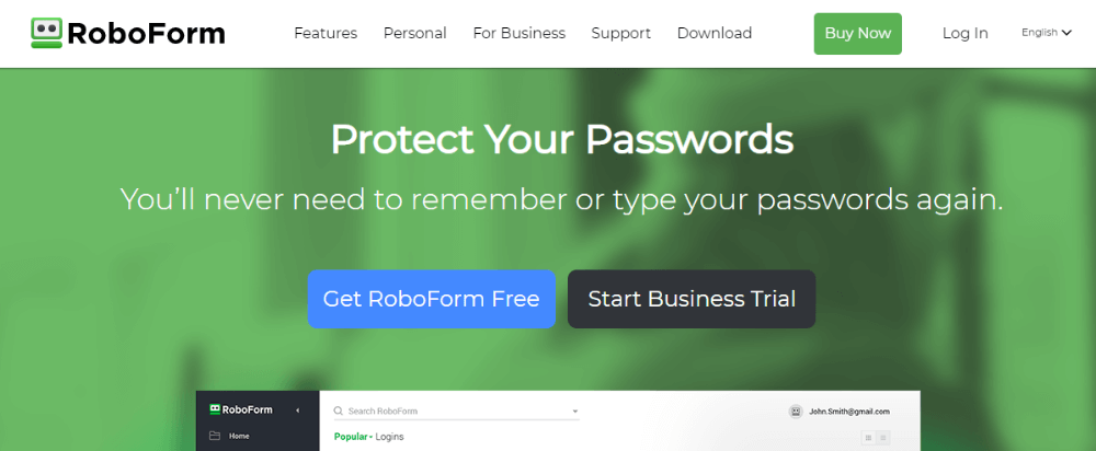 RoboForm - LastPass alternatives -password manager