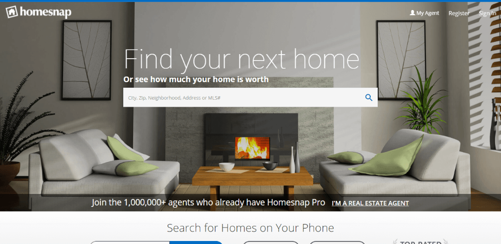 Homesnap - sites like Zillow