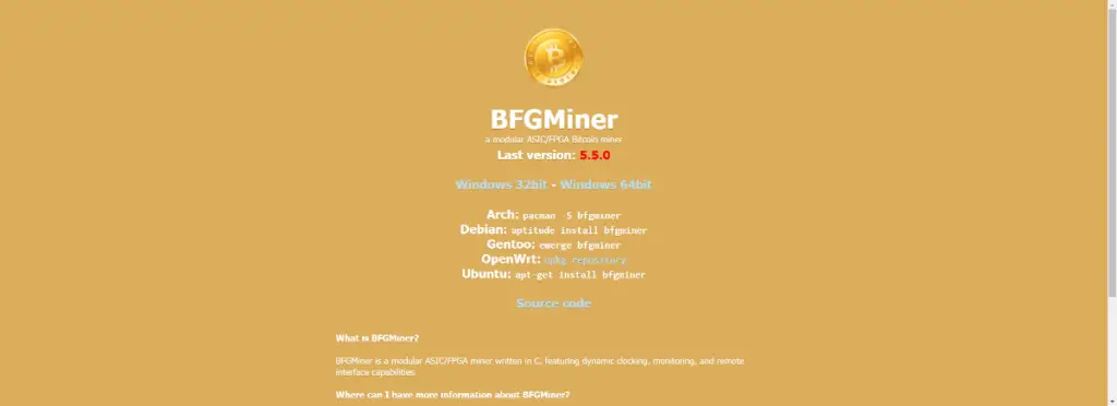 BFGMiner - Best Bitcoin Mining Software