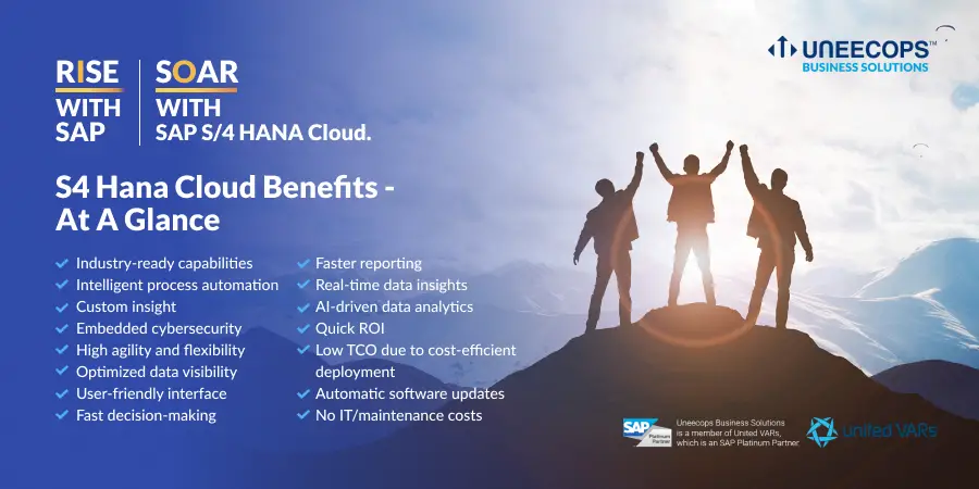 Some Benefits of the S/4HANA Cloud