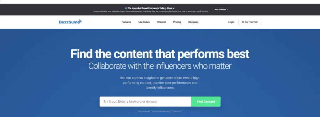 BuzzSumo - Ahrefs Alternative for Content Marketers