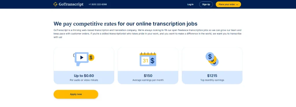 GoTranscript - Transcription Jobs for Beginners with No Experience